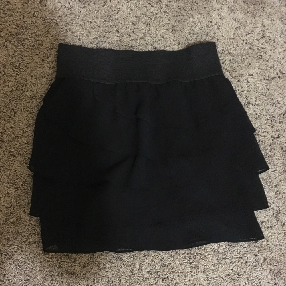 Black layered skirt